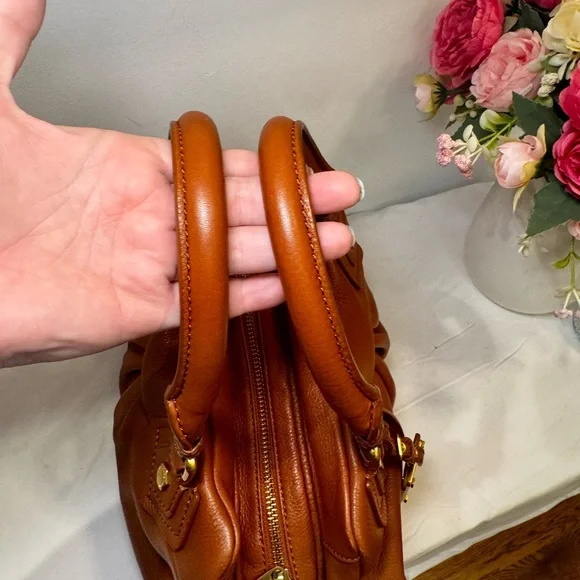 🐻Marc Jacobs Brown Leather Hobo Top Handle Bag🐻 - Picture 5 of 15